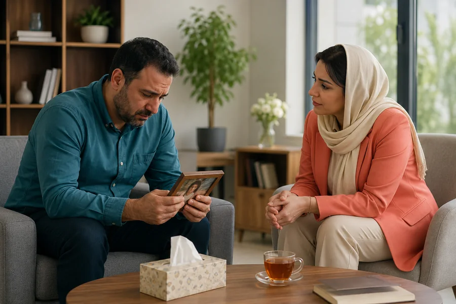 مشاوره سوگ و حمایت روانشناختی