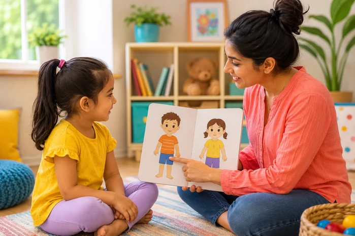 آموزش اندام خصوصی و حریم بدن به کودک